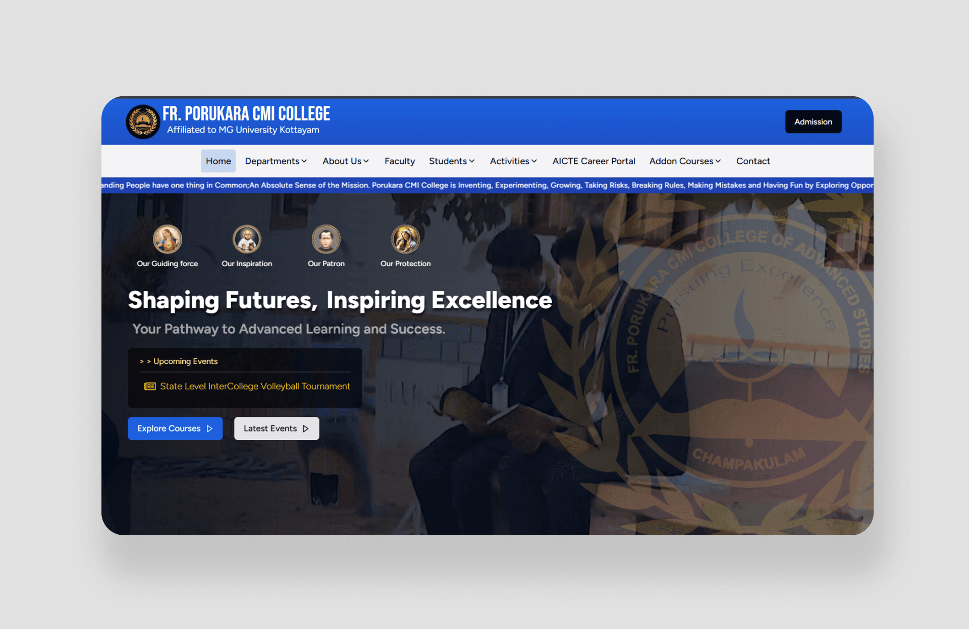 Porukara College Official Website