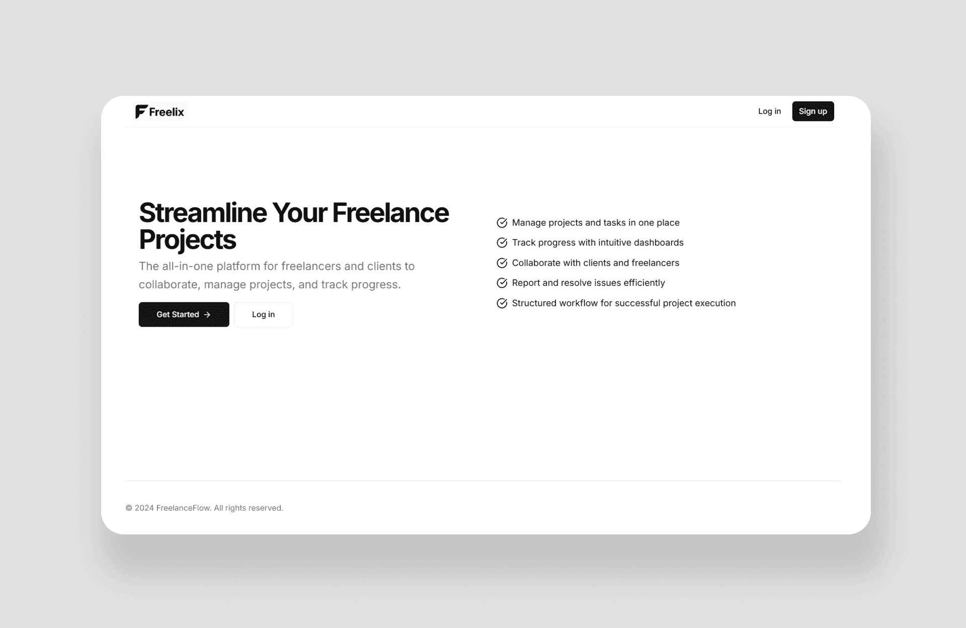 Freelix Freelance Management App