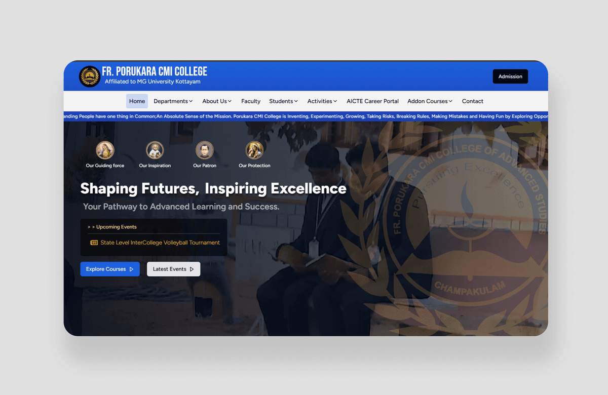 Porukara College Official Website