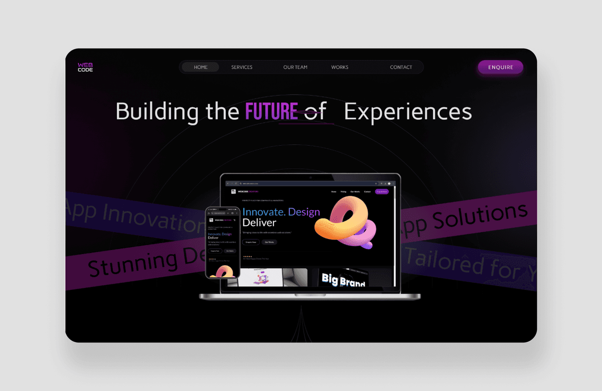 WebcodeCreators Official Webpage
